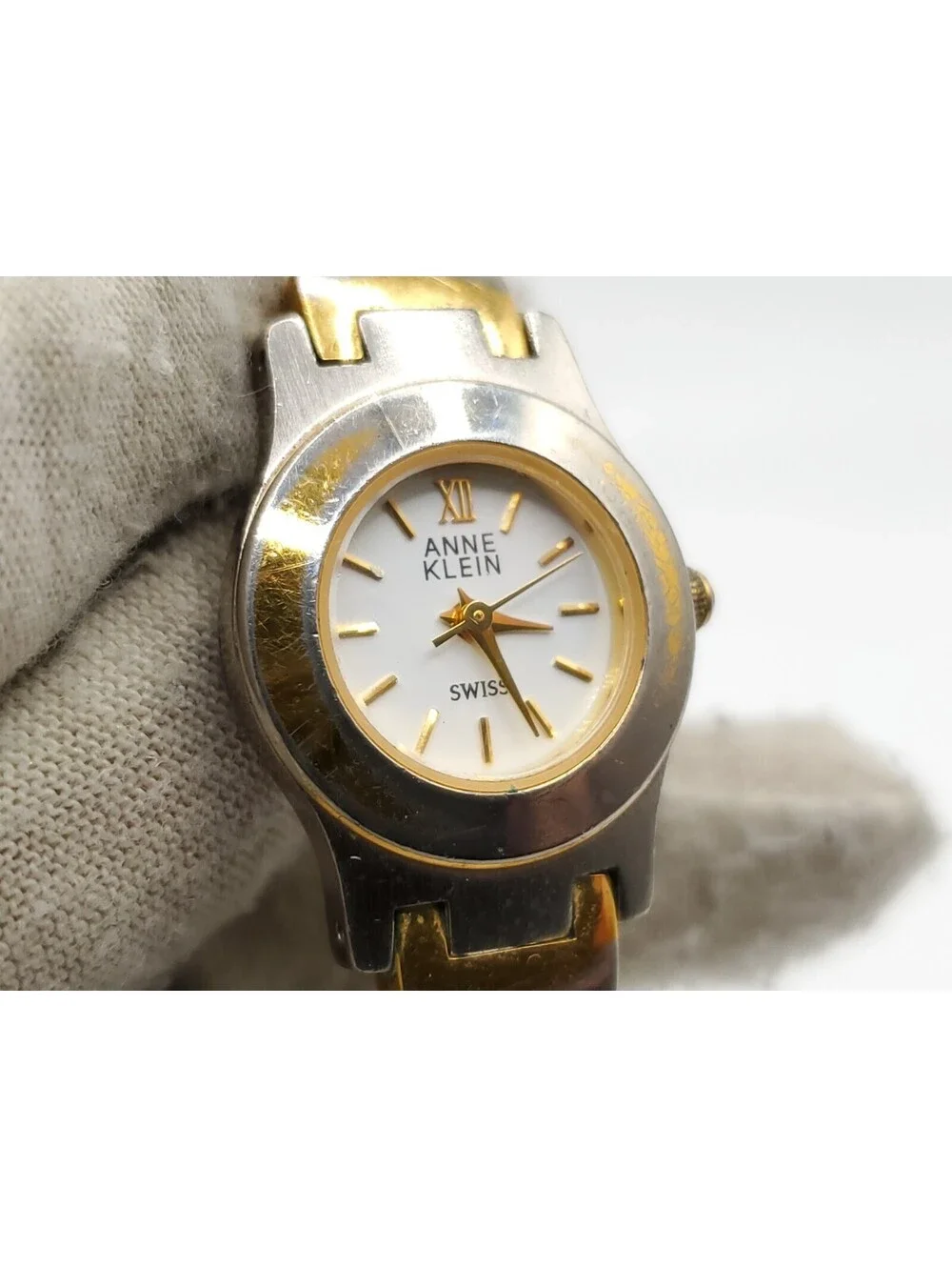 Anne Klein Quartz Watch Women New Battery Two-Tone 22mm